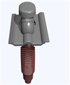 KMB BETA Taška plastová odvětrávací Beta o 125 mm šedá